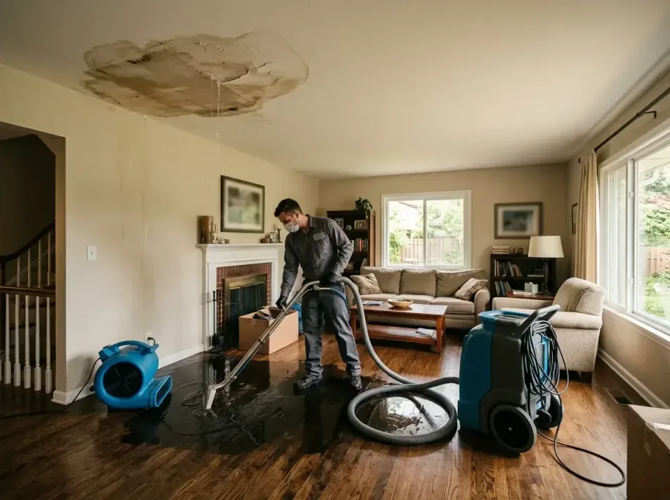 attic-pipe-burst-ceiling-drip-008 — frequently asked questions, Water Damage Restoration & Carpet Care in Forsyth, IL